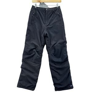 Lands‎ End Kids Grow A Longs Snow Pants Size 18 Black Ski Snowboard Winter